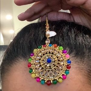 multicolour headpiece